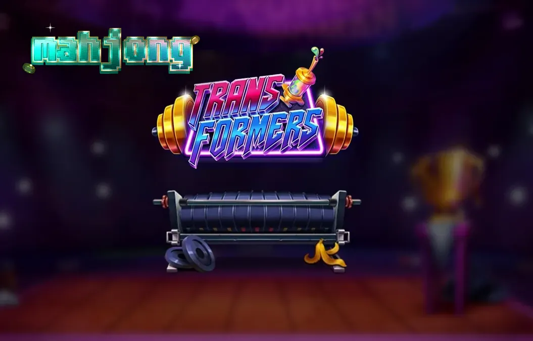 Tampilan visual slot Transformers dengan tema arena neon yang agresif